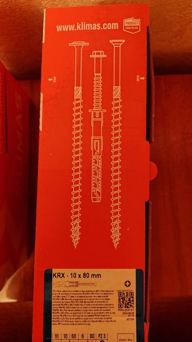 Продам шурупи з дюбелями 80х10 KLIMAS