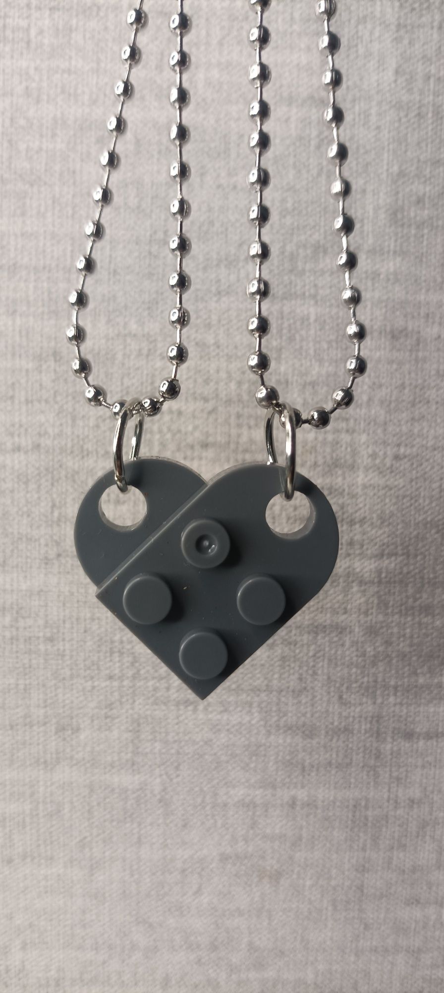 Naszyjniki dla par LEGO serce Nowe
