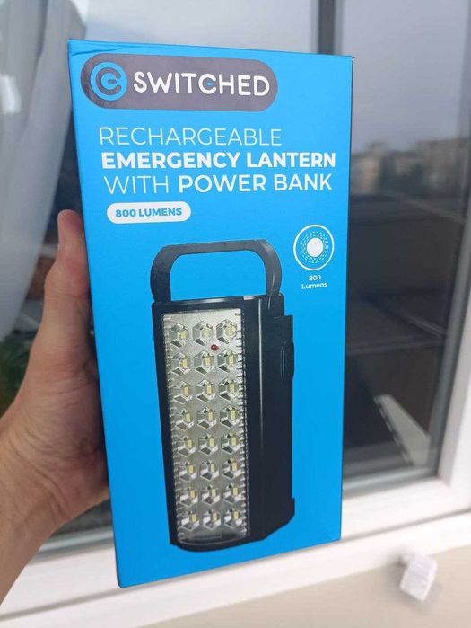 Фонарь На Аккумуляторе Switched С Повер Банком Держит 24 часа!