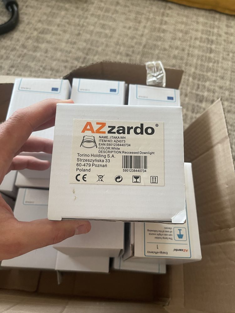 Oprawa wpuszczana oczko Azzardo ITAKA WH AZ4073 - biały