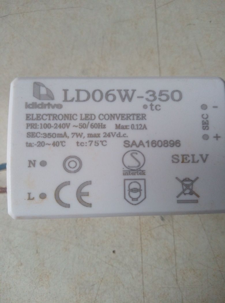 Драйвер блок питания для лед ламп LDO6W-350