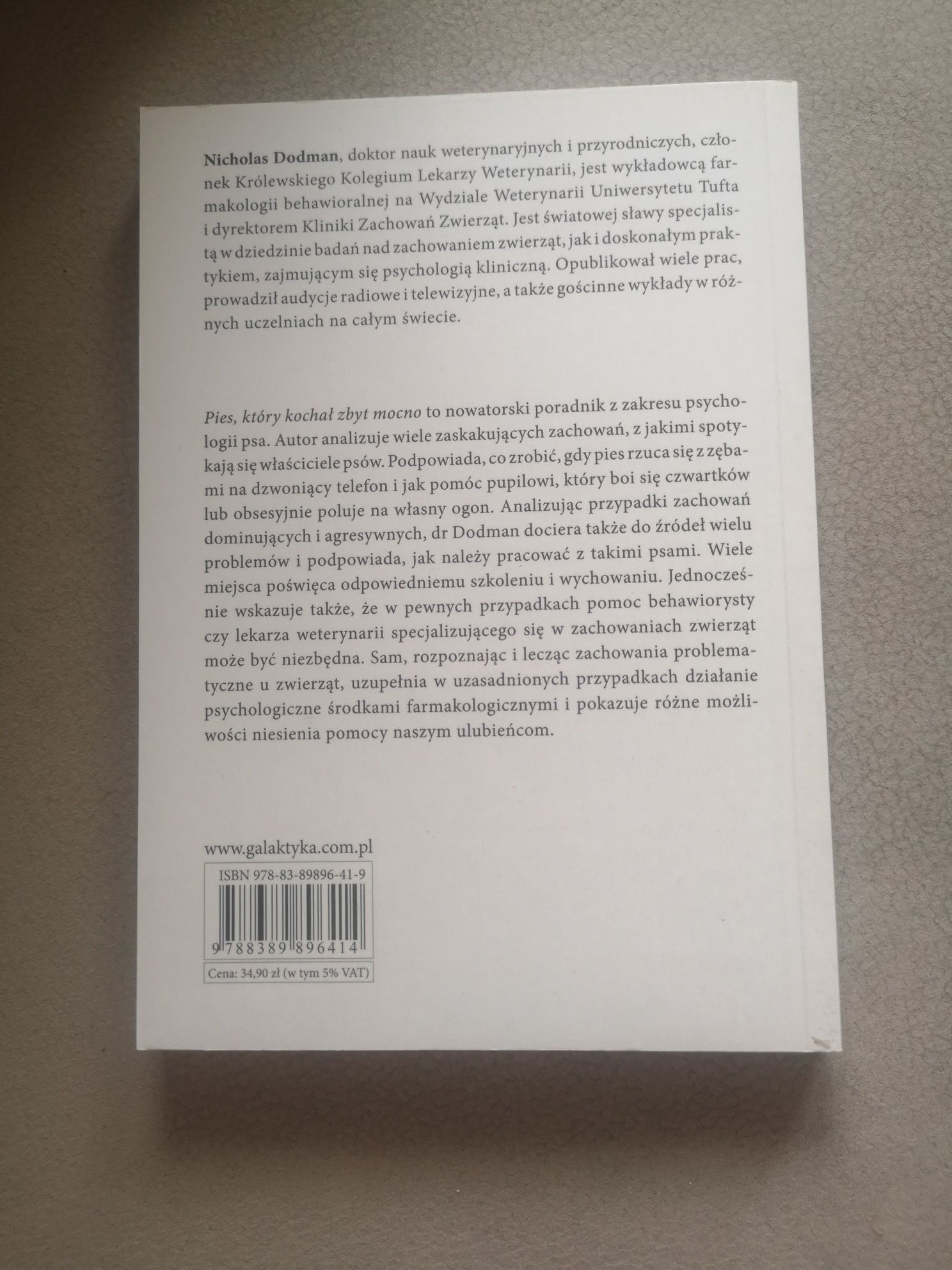 Pies, który kochał zbyt mocno - Nicholas Dodman