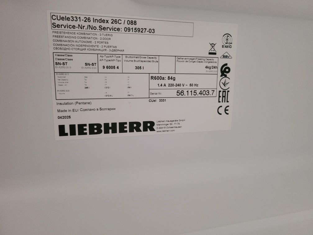 Nowa lodówka Liebherr