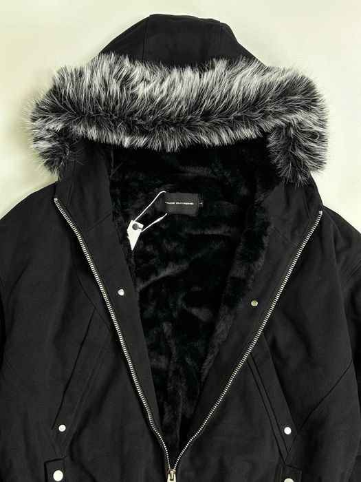 Бомбер чорний MA-1 з хутром аляска куртка курточка черная opium M L S