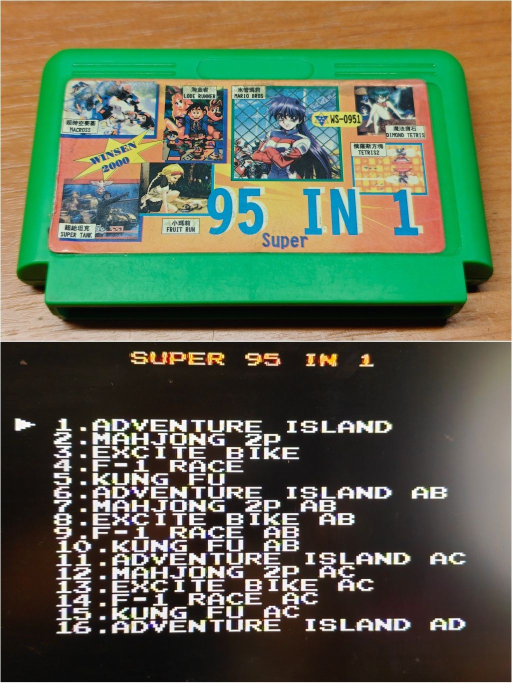 Gra 95in1 Pegasus Nintendo Famicom kartridż dyskietka kasetka