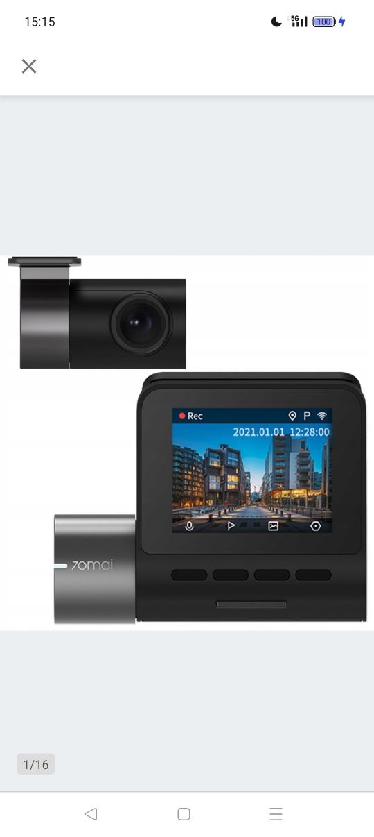 Wideorejestrator 70mai A500S Dash Cam Pro Plus+ 2.7K/140/WiFi