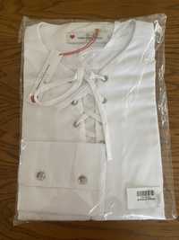 Piekna elegancka koszula by sara boruc S 36 biała wiązanie