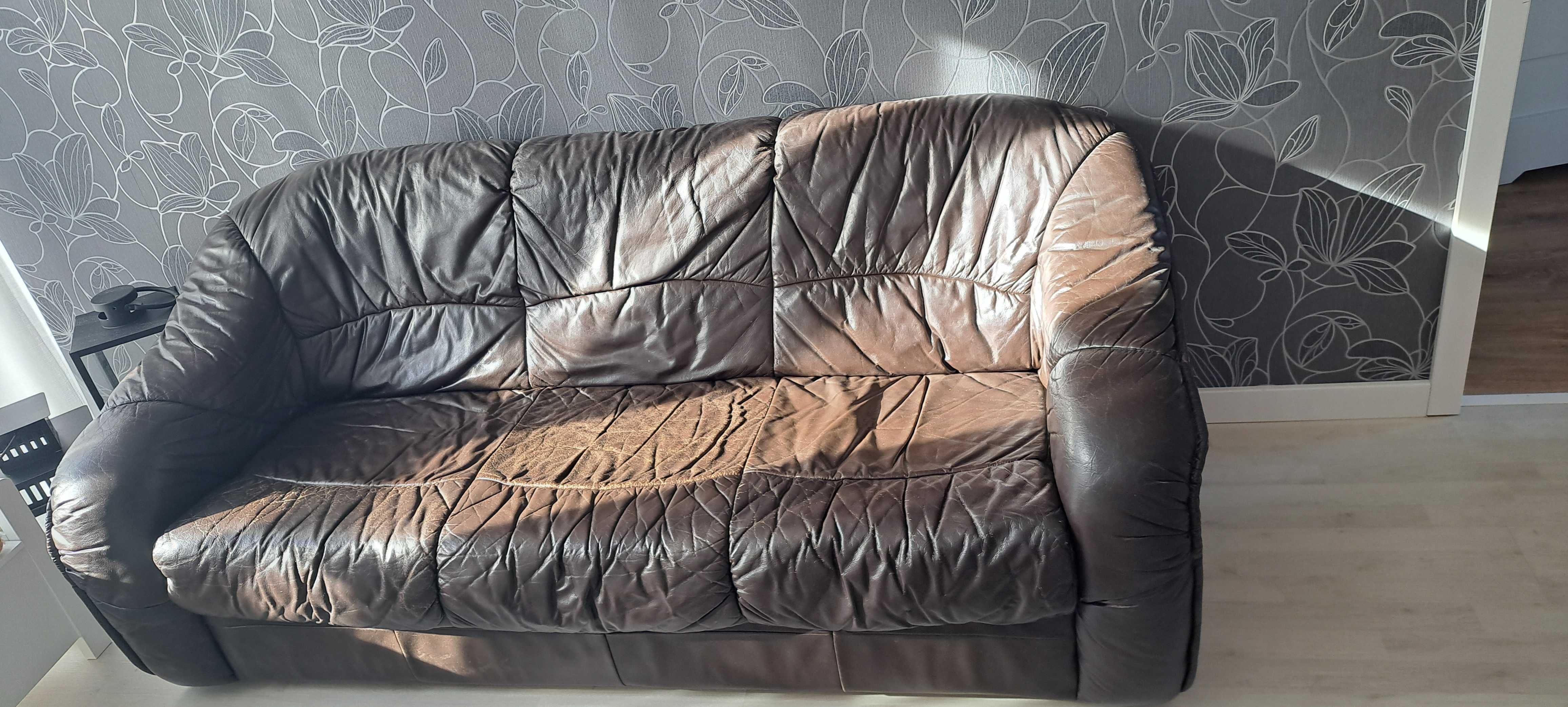 Sofa ze skóry 3 osobowa