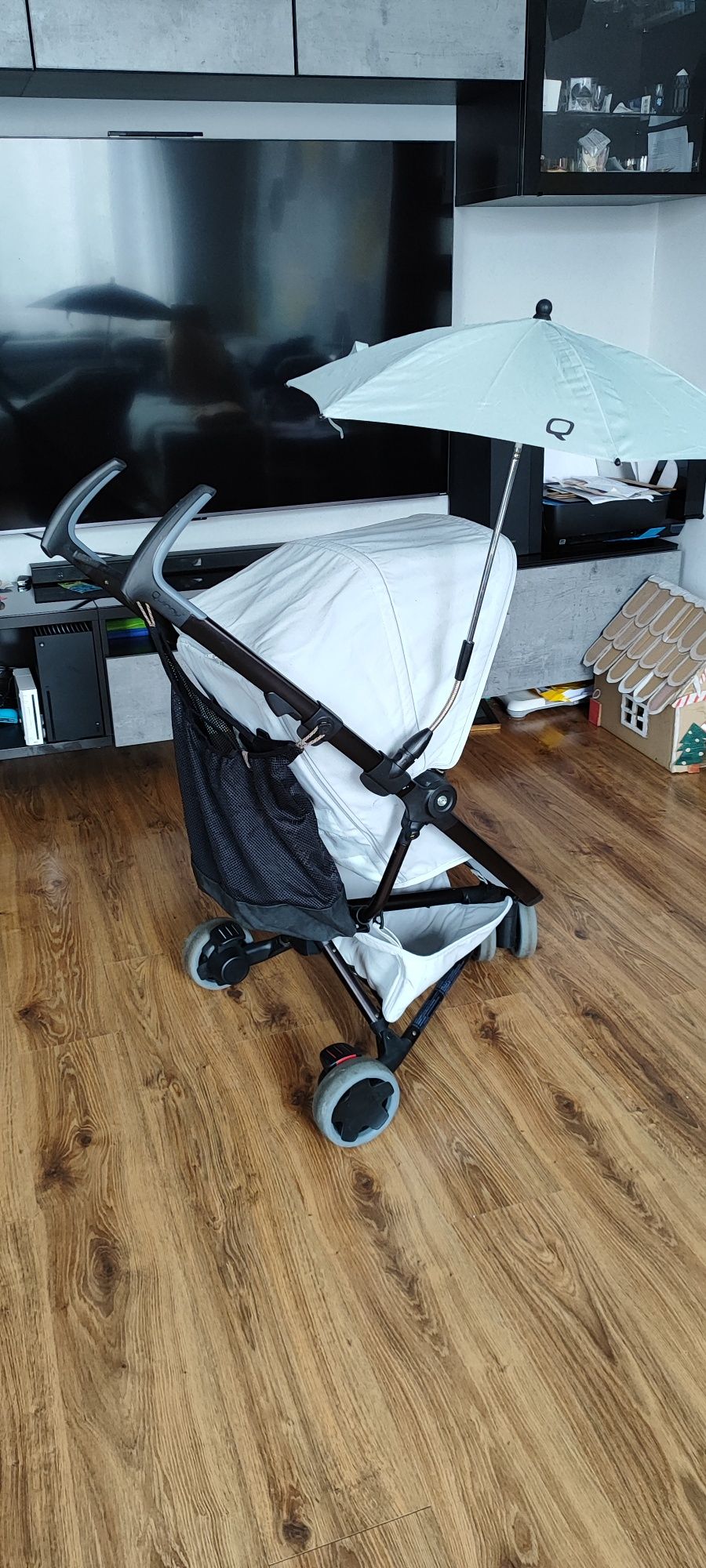 Quinny Zapp Xpress Grey Gravel wózek parasolka torba folia