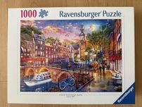 Puzzle 1000 Ravensburger Sunset over Amsterdam