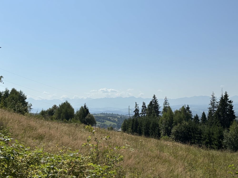 Dzialka rolna z dojazdem i widokiem na Tatry