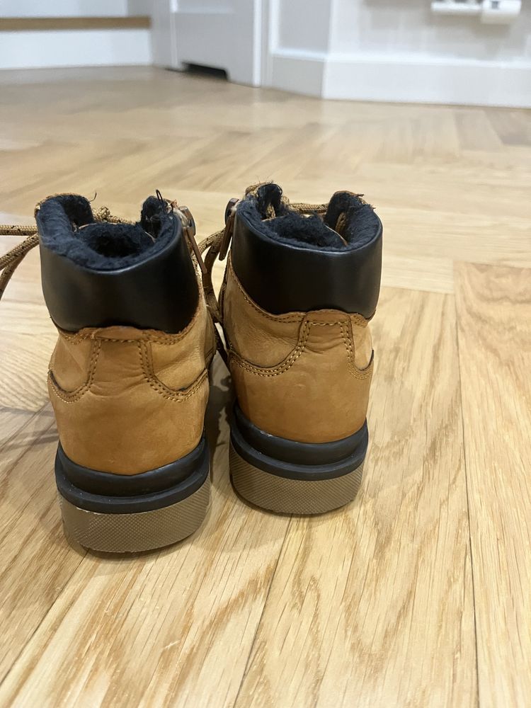 Buty traperki botki Zara 27 camel