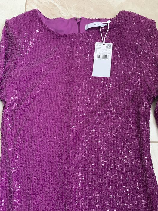 Плаття S Mango коктейльна сукня з паєтками