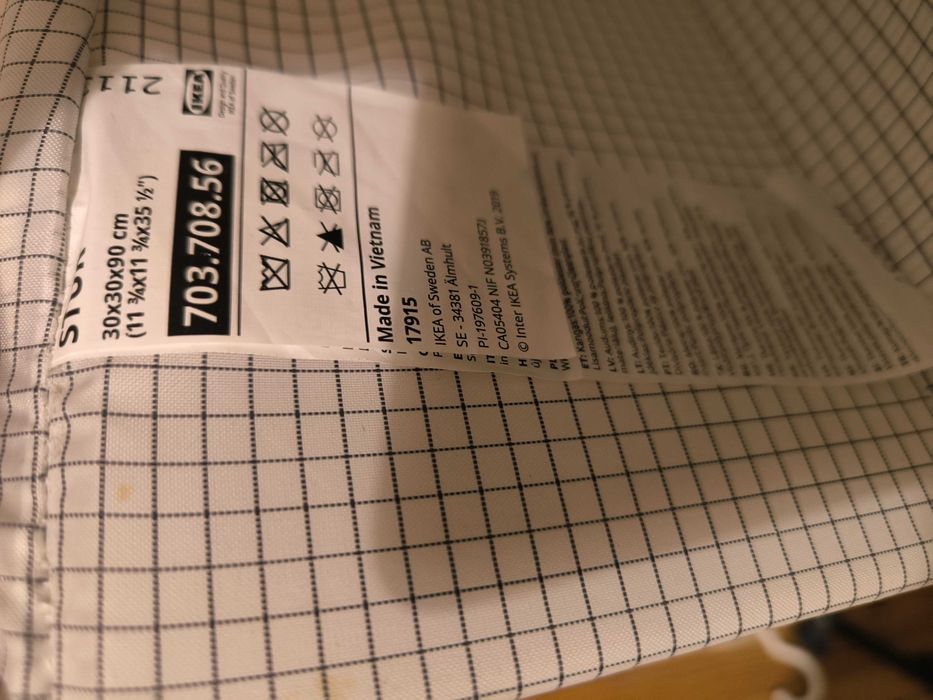 STUK Arrumação c/7 compartimentos, branco/cinzento, 30x30x90 cm