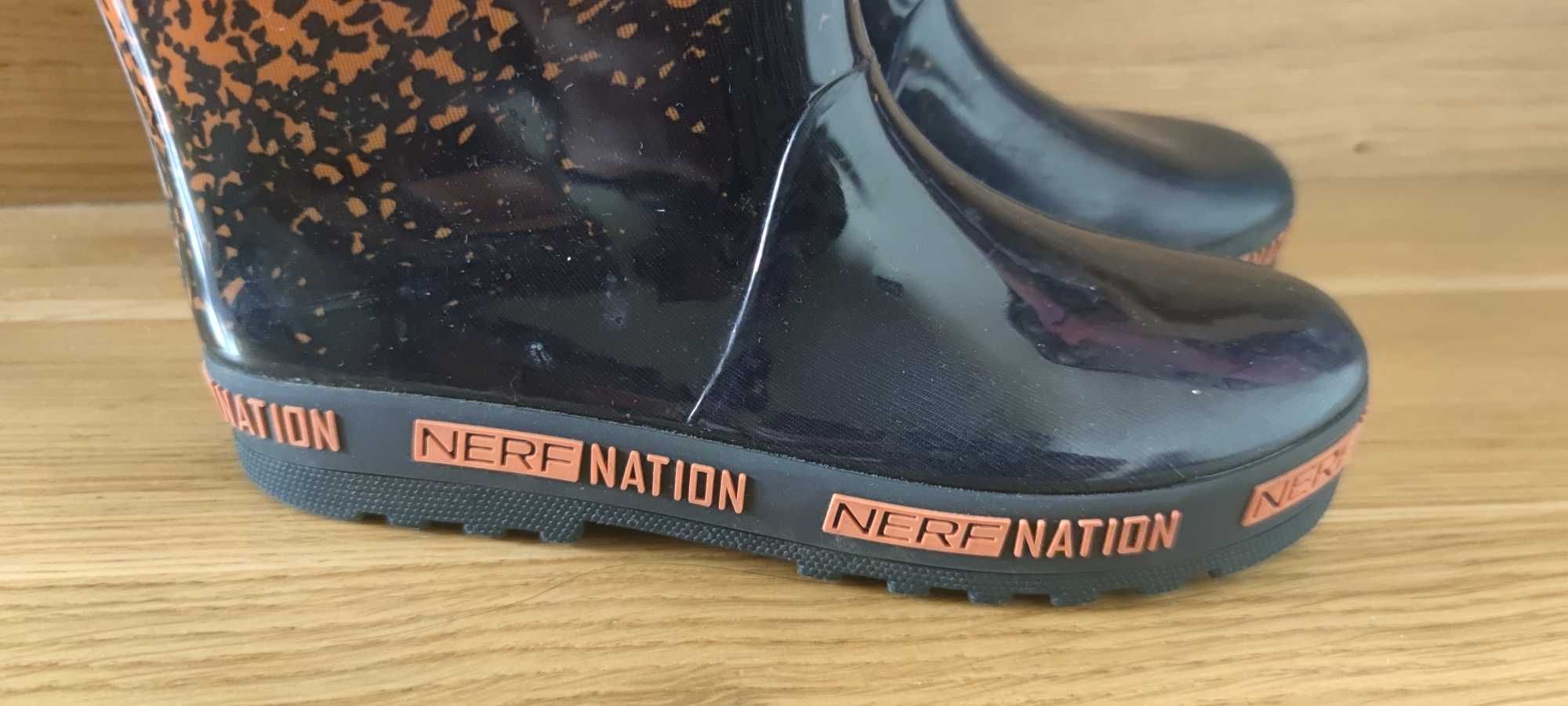 Jak nowe Nerf 33 kalosze buty gumowe dla chłopca gumowce