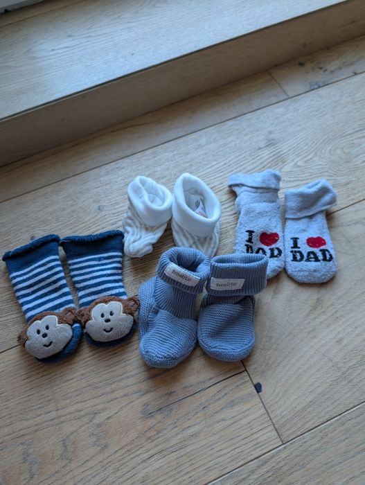 Chłopięce skarpetki KappAhl newbie F&F H&M dla niemowlaka