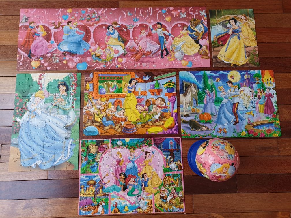 4 puzzle Disney Księżniczki