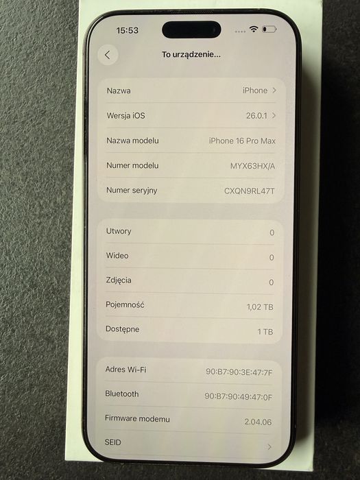 Apple iPhone 16 Pro Max 1TB 6,9" 48Mpix Tytan pustynny