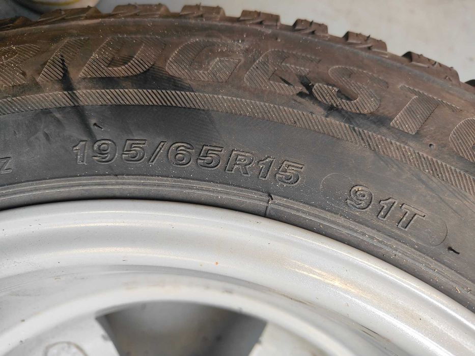 Koła zimowe Aluett 15" 6.5j/15H2 5/112 opony bridgestone 195/65R15