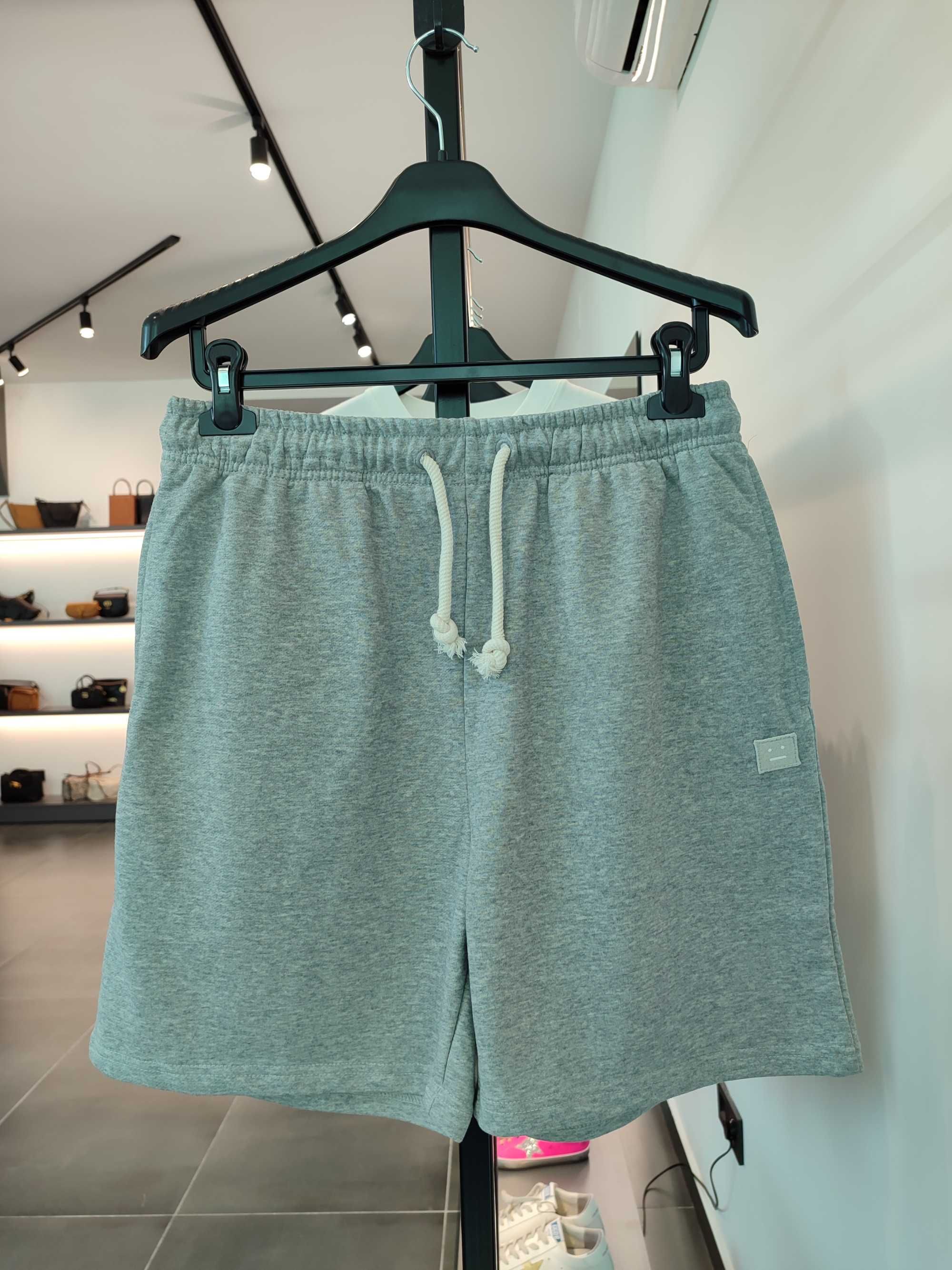 Шорти Acne Studios Fleece Shorts Light Grey Melange