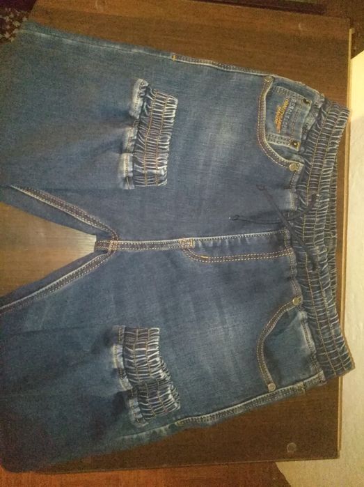 Мужские  Джинсы Denim ( на флисе ,на манжетах) размер 29 М-L