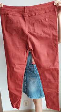 Spodnie jeansy ze stretchem 5Xl/6Xl w kolorze miedzianym
