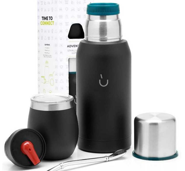 BALIBETOV Zestaw Yerba Mate - Tykwa Yerba Mate z Termo i Bombillą
