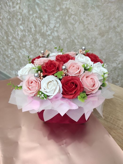 Букет із троянд з вспіненого мила!!!