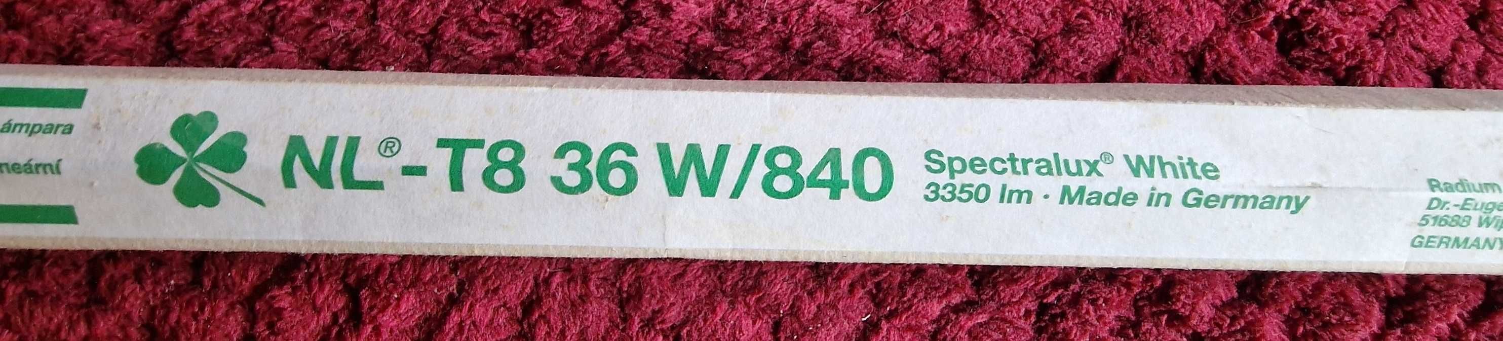 Świetlówka jarzeniówka Radium 18W 120 cm, lampa neonowa biała