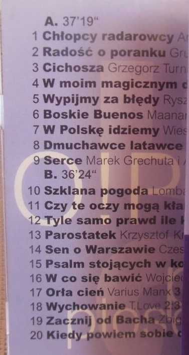 Opole komplet 5 kaset O!Polskie piosenki 1998 rok