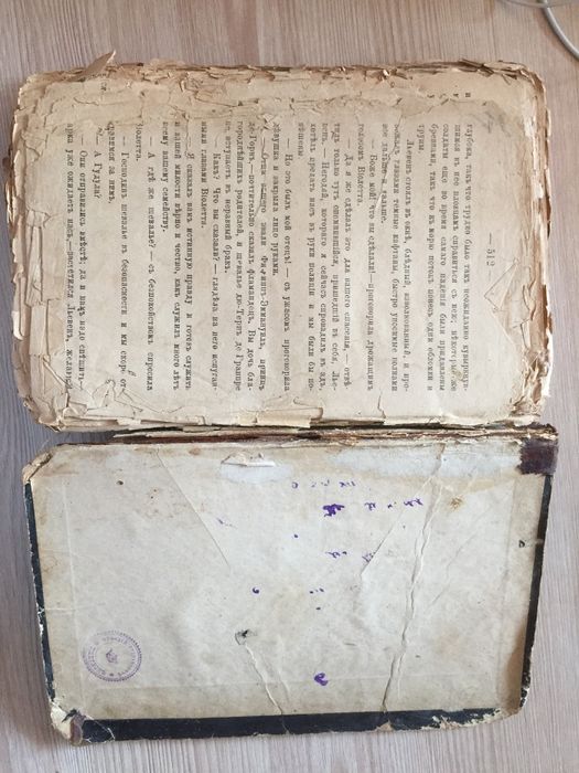 Старинная, Антикварная книга 1875 года, Фортюне де Буагобей "Червонный