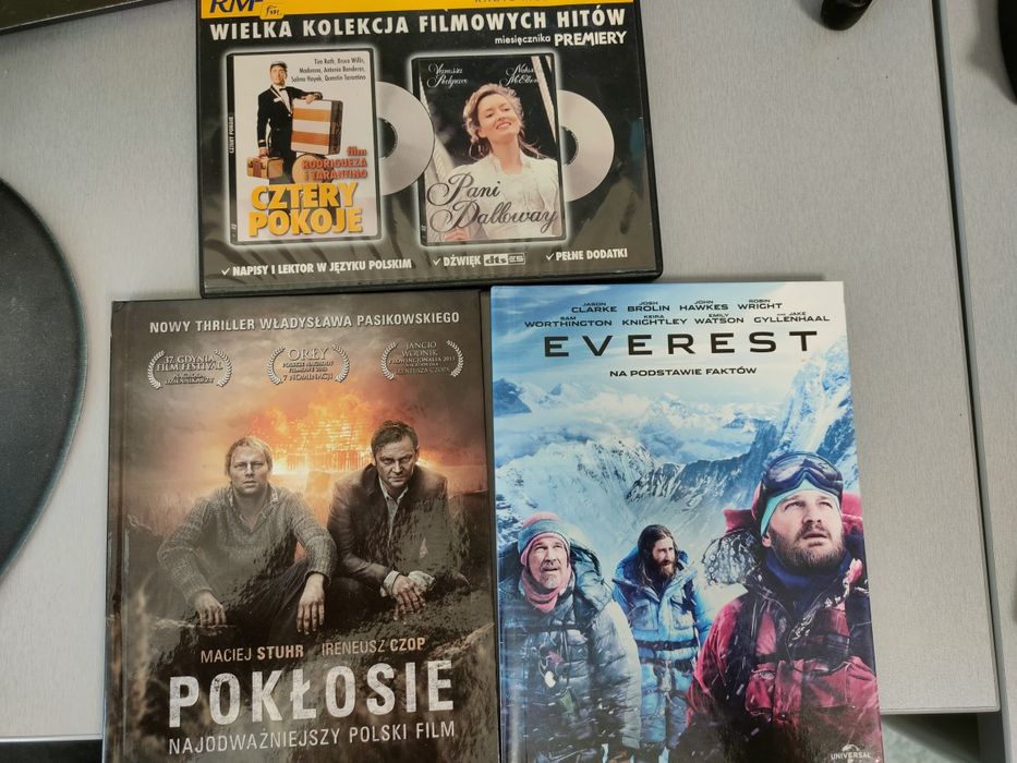 Pokłosie, Everest, Cztery pokoje i Pani Dalloway - płyty DVD