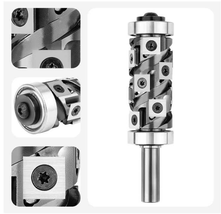 Frez do krawędzi z 14 wymiennymi płytkami, uchwyt 12mm, średnica 32mm