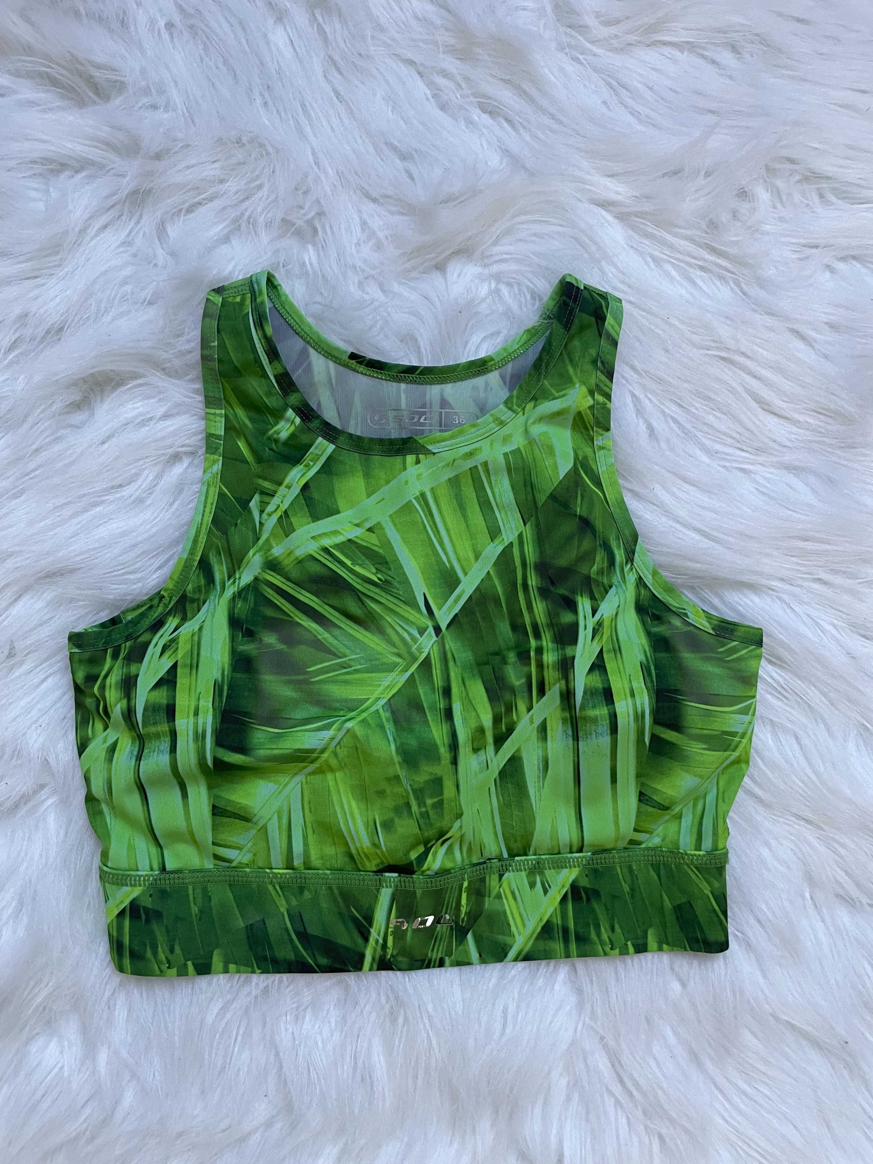 SOC zielony crop top rozmiar 36