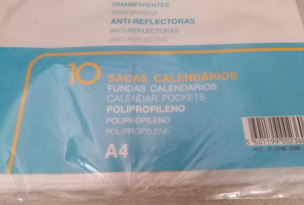 Micas/Bolsas -separadores p/calendários/cartões/cartas Pokemom (NOVOS)