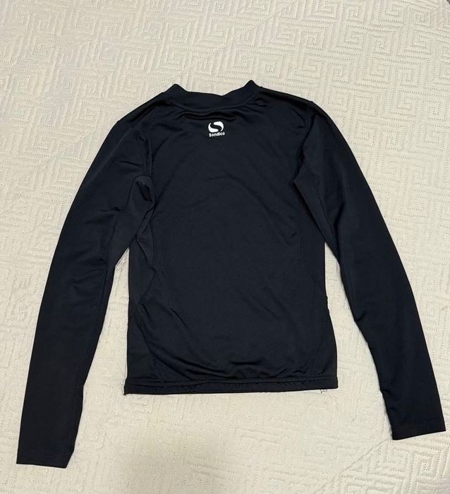 Дитяча чорна термобілизна з довгими рукавами Sondico Base Core