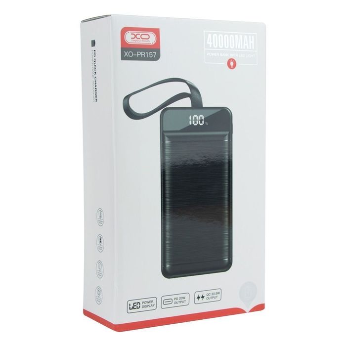 УМБ Power Bank XO PR157 40000mAh PD20W+QC22.5W