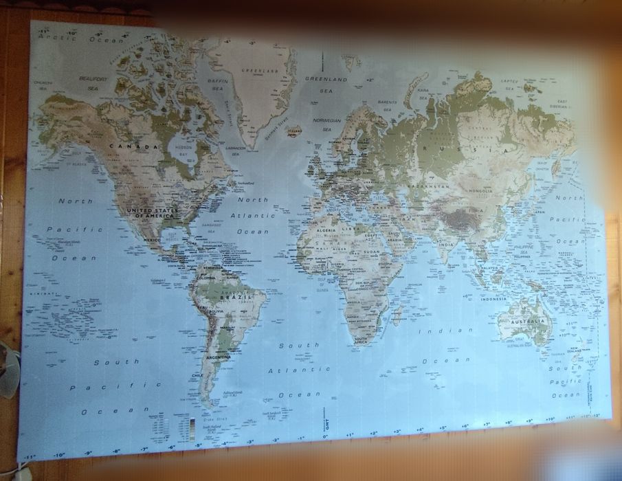 Ikea premiar Obraz Mapa Świata 140x200
IKEA PREMIAR OBRAZ MAPA ŚWIATA