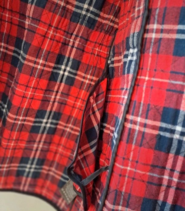 Sacaco Quebramar s azul marinho e vermelho