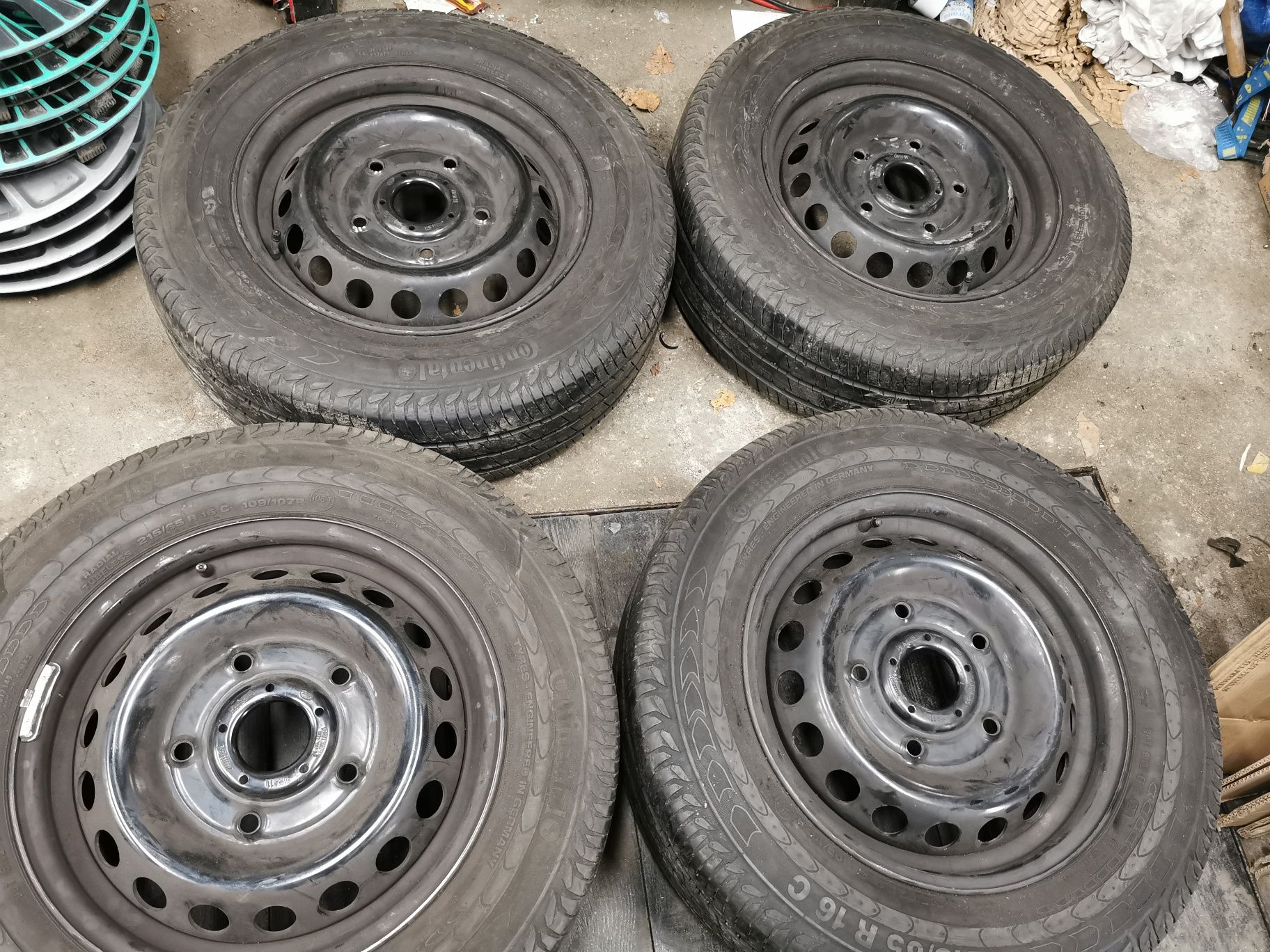 Felgi stalowe Ford transit 2018r opony continental 215/65/16C 18r 4x10