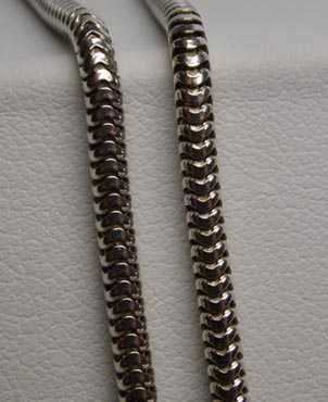 Srebrny łańcuszek linka żyłka 45,5 cm. 2,32 mm. FBM.