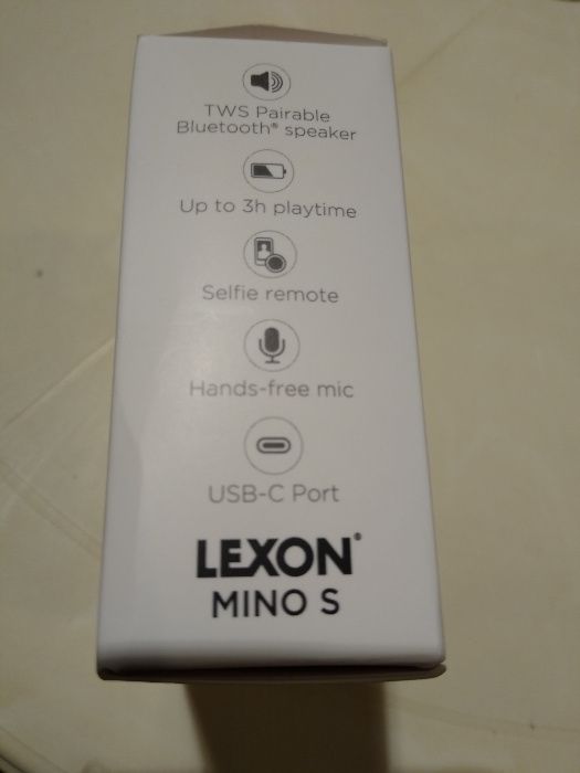 Głośnik Lexon Mino S - bluetooth - 3W - selfie - hands free - kakhi