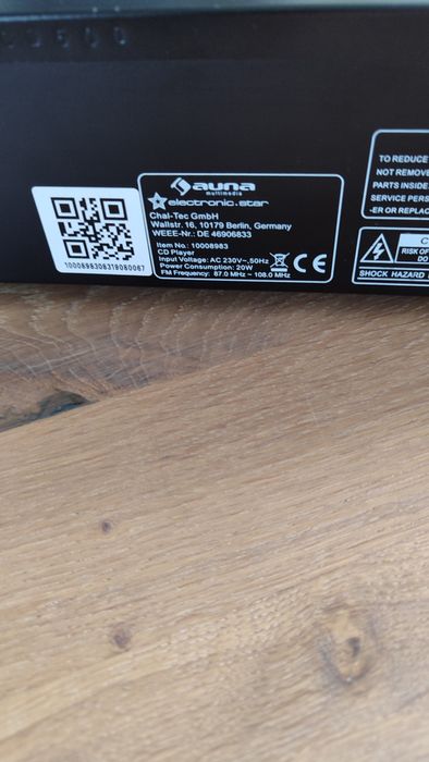 AUNA amplituner i odtwarzacz CD BT/DAB