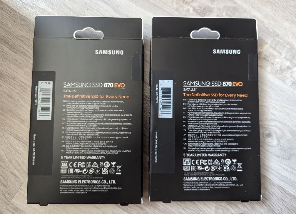 SSD накопичувач Samsung 870 EVO 2 TB (MZ-77E2T0B) + Гарантія