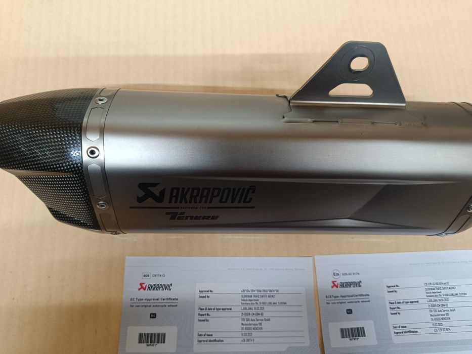 PONTEIRA AKRAPOVIC YAMAHA TENERE 700