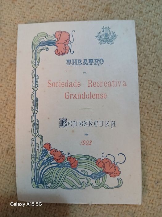 Theatro Sociedade recreativa GRANDOLENSE - Programa