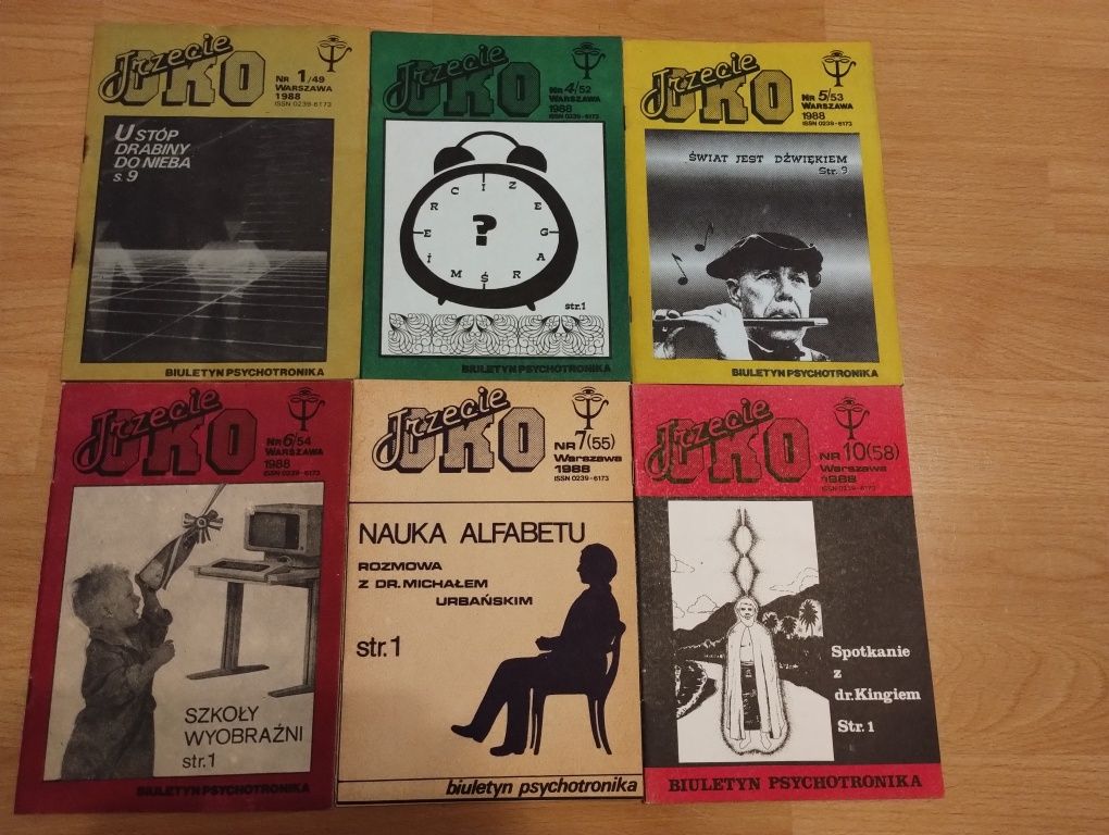 Trzecie oko Biuletyn Psychotronika 6 numerów