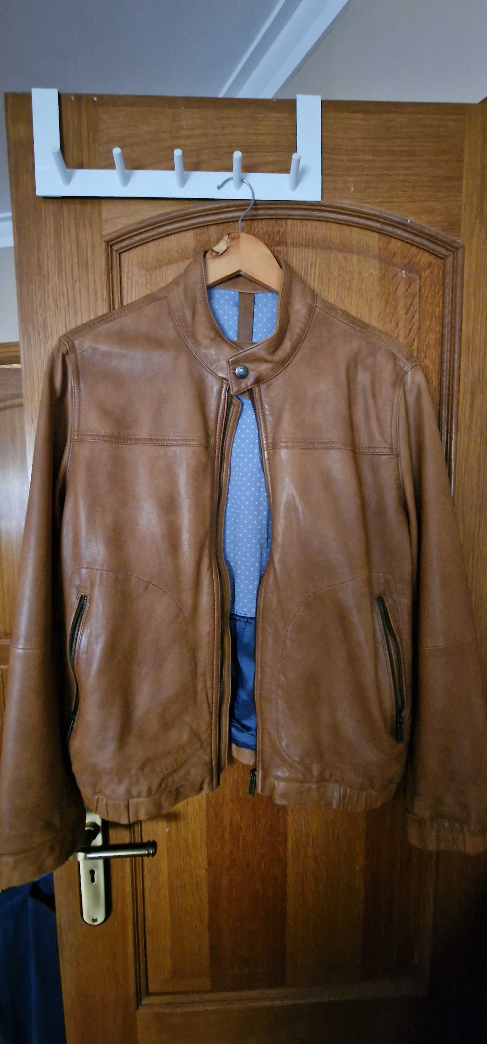 Blusão pele Massimo  Dutti
