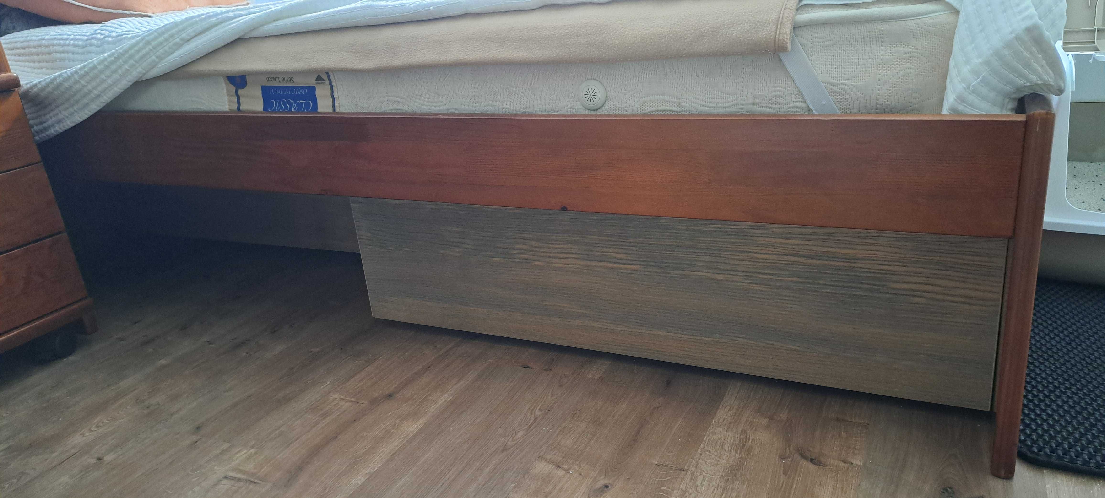 Móveis Cerne: Cama + colchão + Estrado + M. Cabeceira