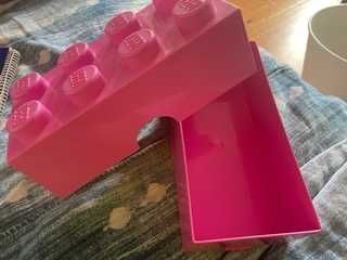 LEGO caixa de arumação snacks - Cor de rosa e verde